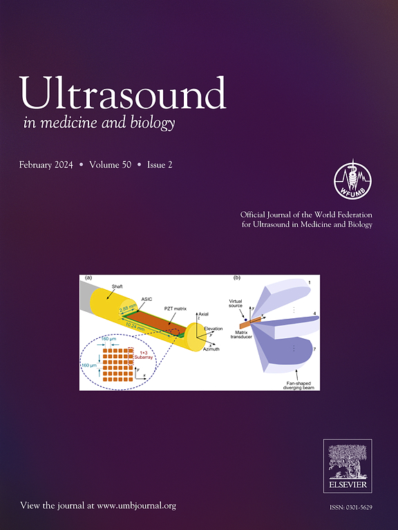 Go to journal home page - Ultrasound in Medicine & Biology